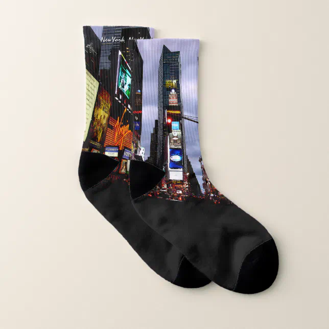 New York Socks Times Square NYC Souvenir Socks Zazzle