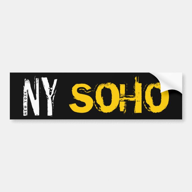New York SOHO Bumper Sticker (Front)