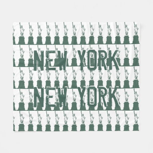 New York Souvenir Blanket Statue of Liberty Decor