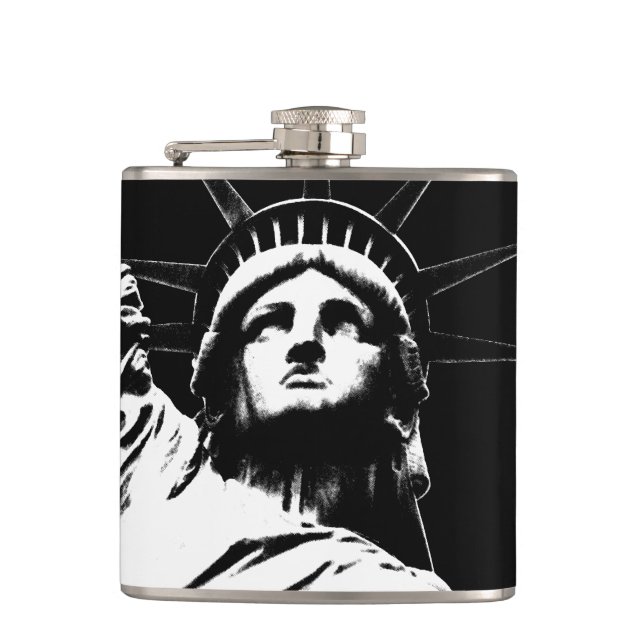 New York Souvenir Flask Statue of Liberty Flask (Front)