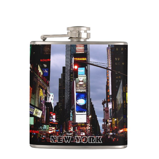 New York Souvenir Flask Times Square Souvenir Flas (Front)