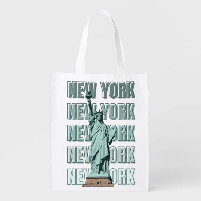 New York souvenir Grocery Bag (Front)
