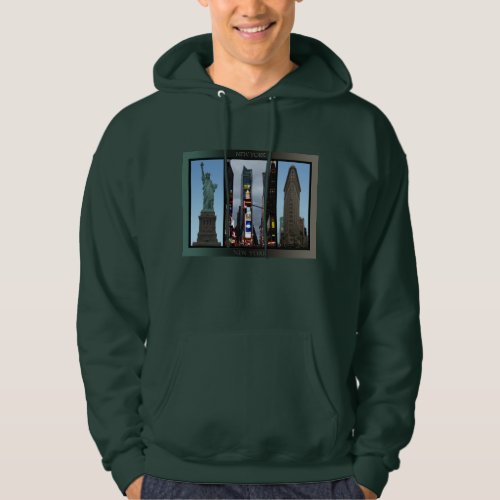 New York Souvenir Hooded Sweatshirt NY Hoodie