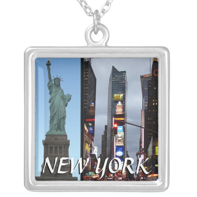 New York Souvenir Necklace New York City Gifts (Front)
