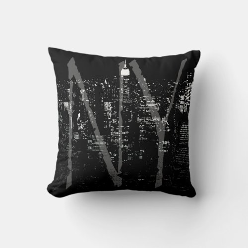 New York Souvenir Pillow NY Cityscape Pillow