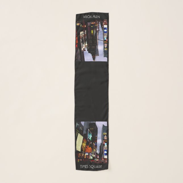 New York Souvenir Scarf Personalized NYC Scarf (Front)