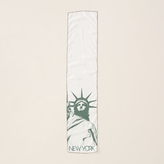 New York Souvenir Scarf Statue of Liberty NY Scarf (Front)