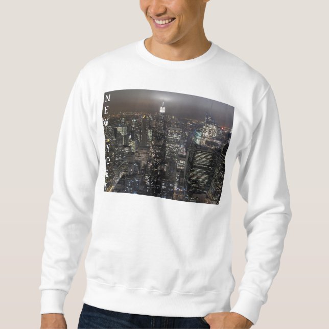 New York Souvenir Sweatshirt NY Cityscape Shirt (Front)