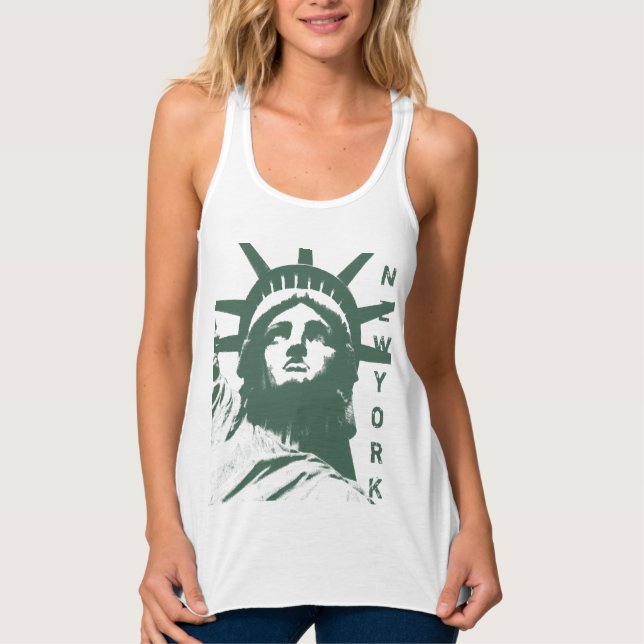 New York Souvenir Tank Top Statue of Liberty Top (Front)