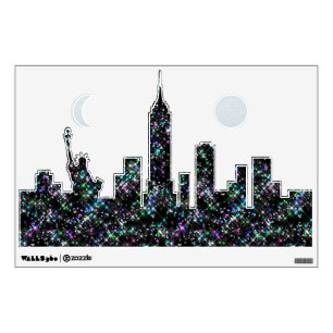 New York Sparkling Skyline Wall Decal