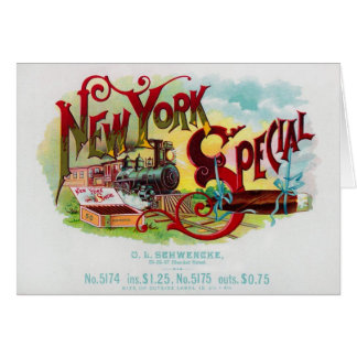 New York Special vintage cigar label Cards