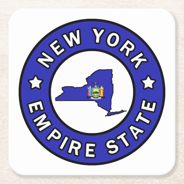New York Square Paper Coaster (Front)