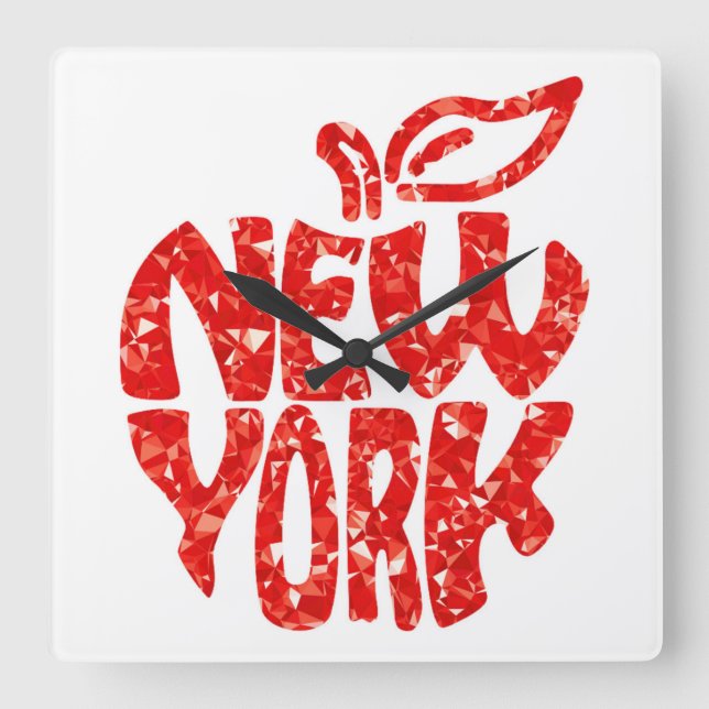 NEW YORK SQUARE WALL CLOCK (Front)