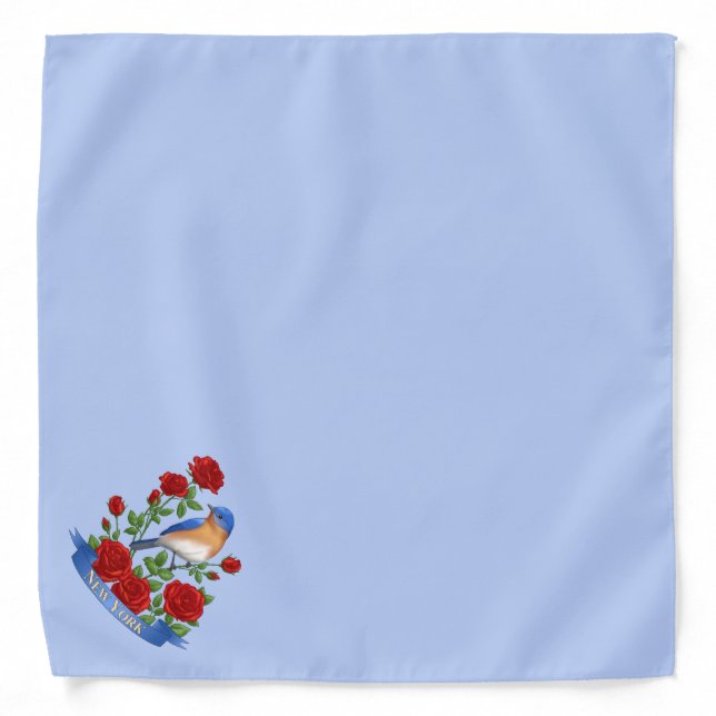 New York State Bird and Flower Bandana (Front)