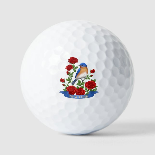 New York State Bird and Flower Golf Balls (Front)