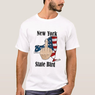 New York state bird t-shirt middle finger
