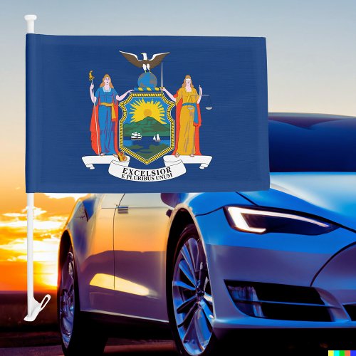 New York State Car Flag