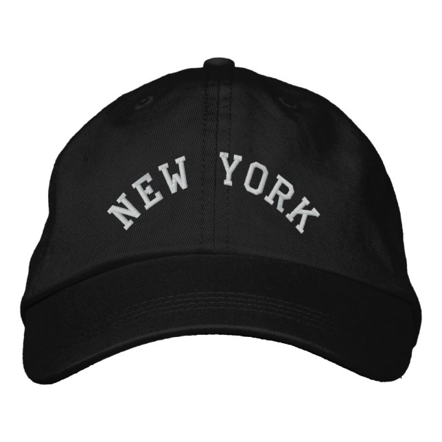 New York State Embroidered Baseball Hat (Front)