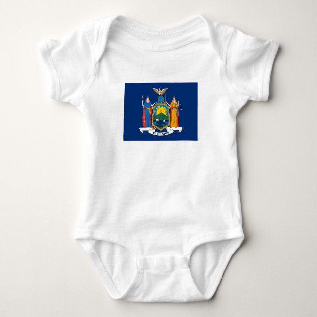 New York State Flag Baby Bodysuit (Front)