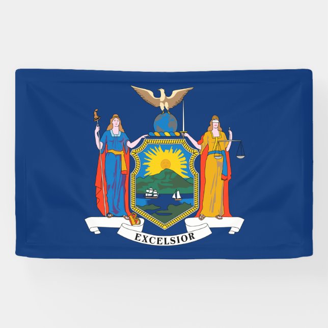 New York State Flag Banner (Horizontal)