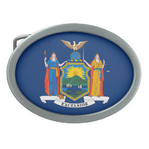 New York State Flag Belt Buckle