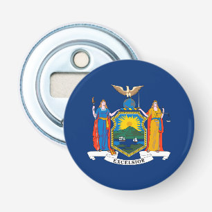 New York State Flag Bottle Opener