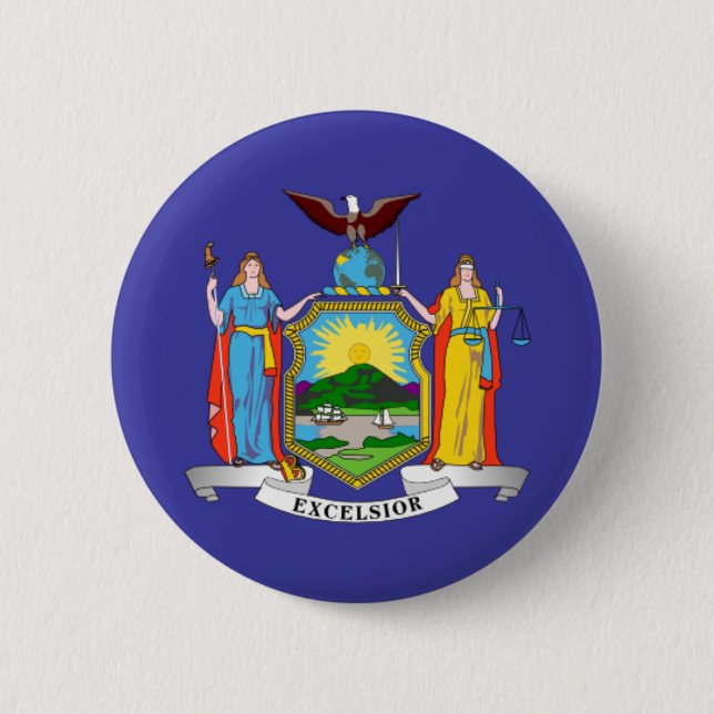 New York state flag Button (Front)