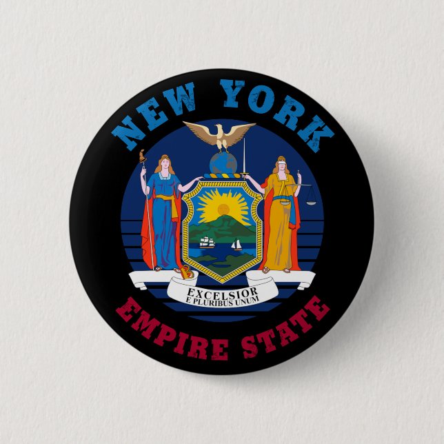 NEW YORK STATE FLAG BUTTON (Front)