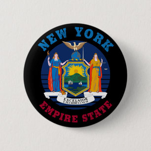 NEW YORK STATE FLAG BUTTON
