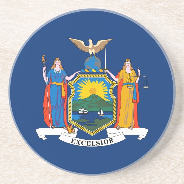 New York State Flag Coaster (Front)