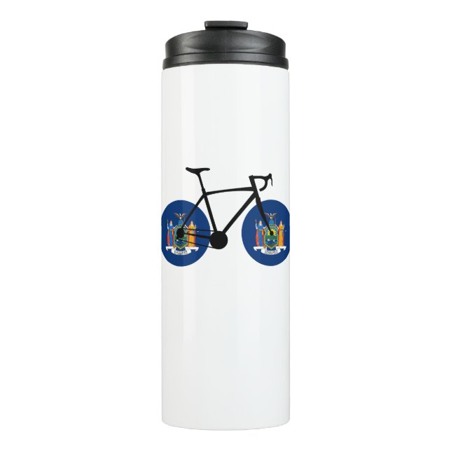 New York State Flag Cycling Thermal Tumbler (Front)