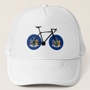 New York State Flag Cycling Trucker Hat