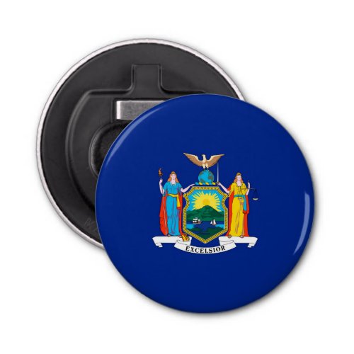 New York State Flag Design Bottle Opener