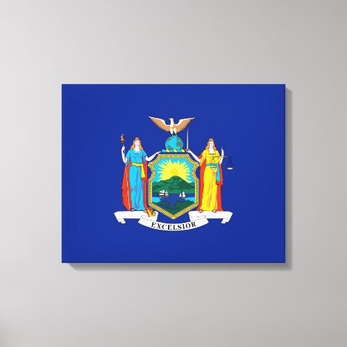 New York State Flag Design Canvas Print