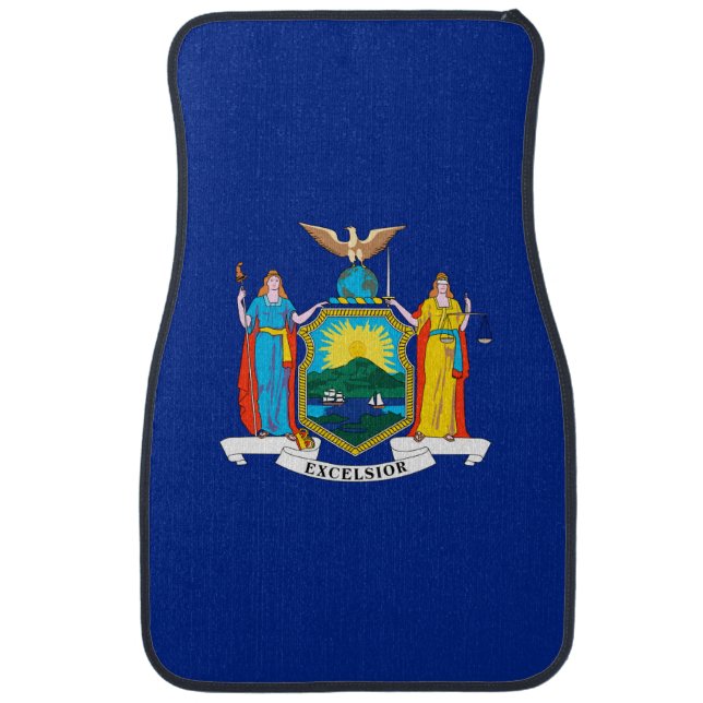 New York State Flag Design Car Mat (Front)