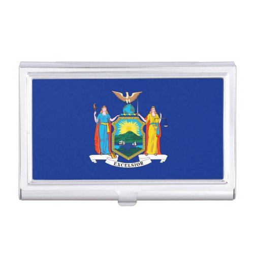 New York State Flag Design Case For Business Cards