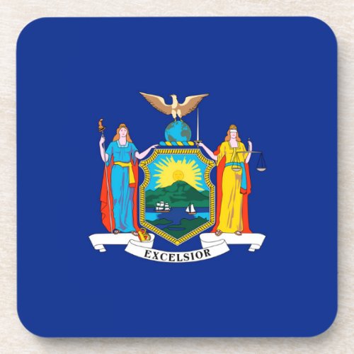 New York State Flag Design Coaster