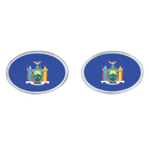 New York State Flag Design Cufflinks