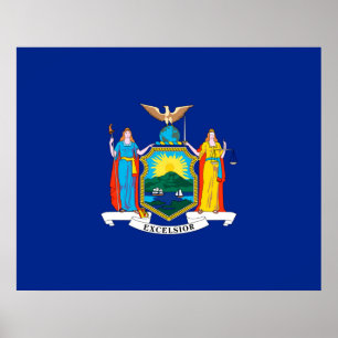 New York State Flag Design Decor