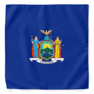 New York State Flag Design Decor Bandana