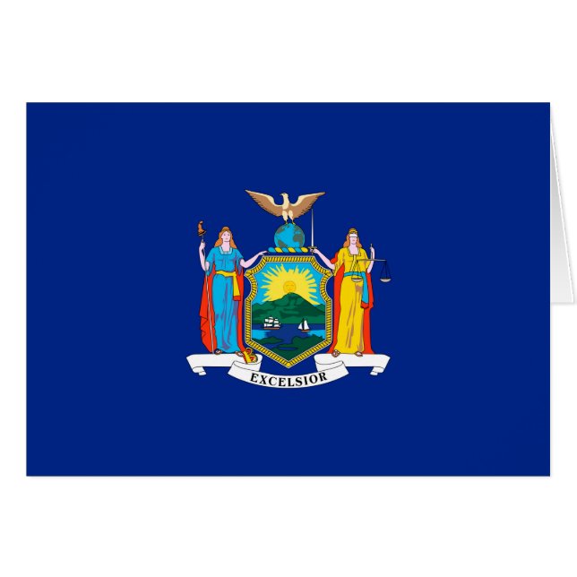 New York State Flag Design Decor Cards (Front Horizontal)