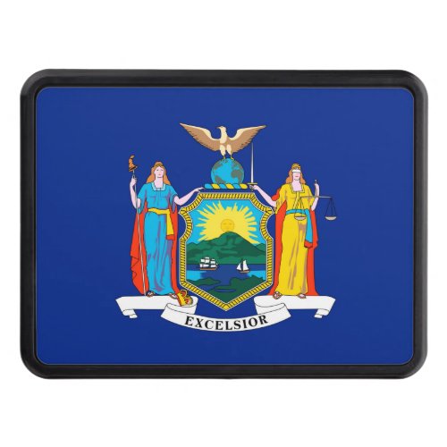 New York State Flag Design Decor Hitch Cover