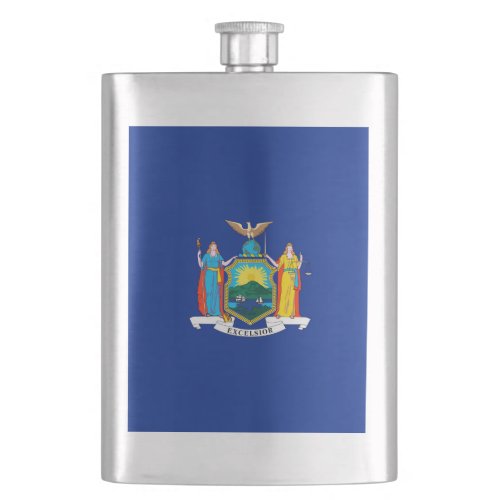 New York State Flag Design Flask