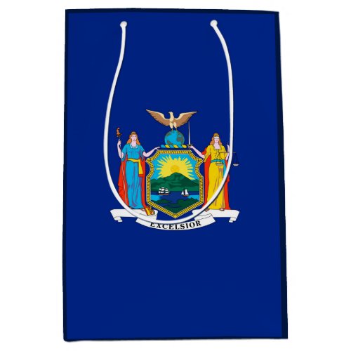 New York State Flag Design Medium Gift Bag