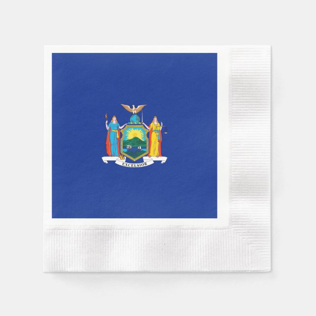 New York State Flag Design Napkins (Front)