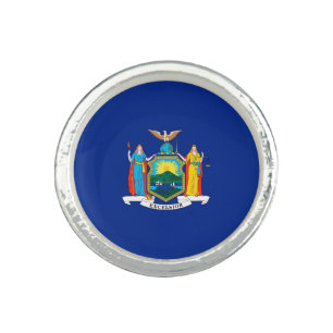 New York State Flag Design Ring