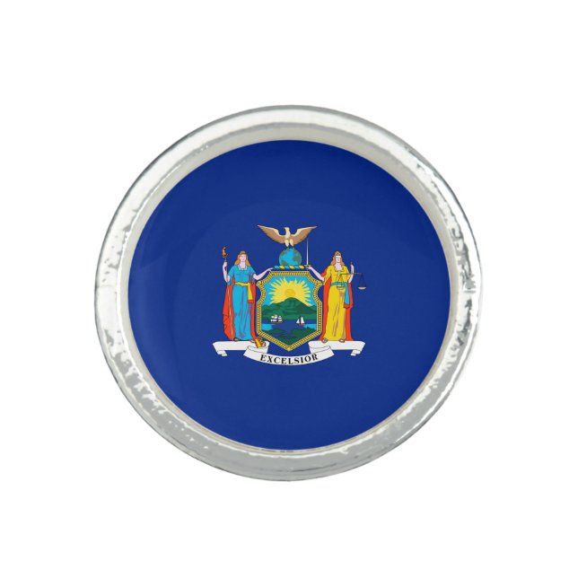 New York State Flag Design Ring (Front)