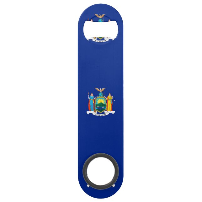 New York State Flag Design Speed Bottle Opener (Back)