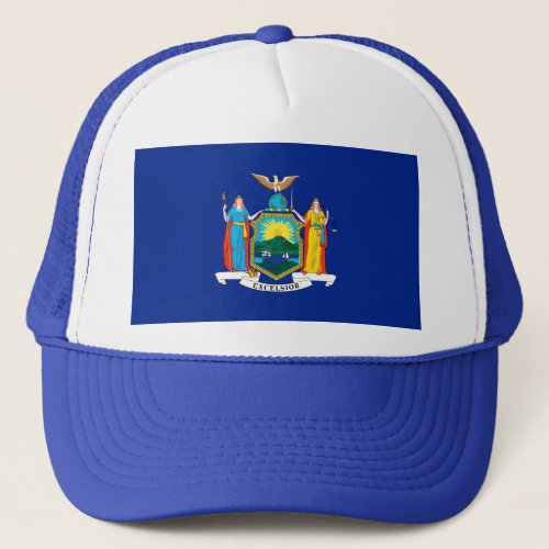 New York State Flag Design Trucker Hat