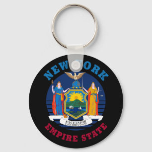 NEW YORK STATE FLAG KEYCHAIN